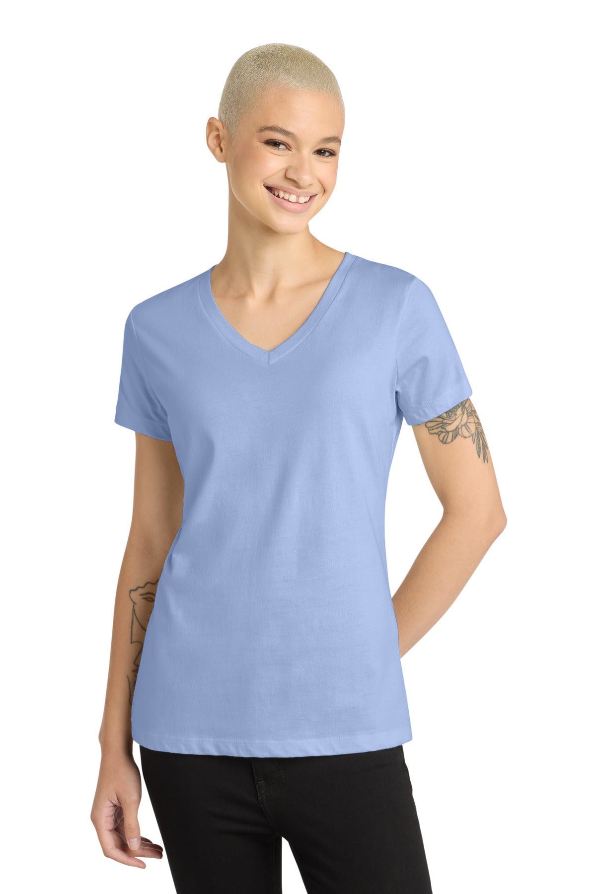 District - Women's Perfect Weight V-Neck Tee - Soft Lilac