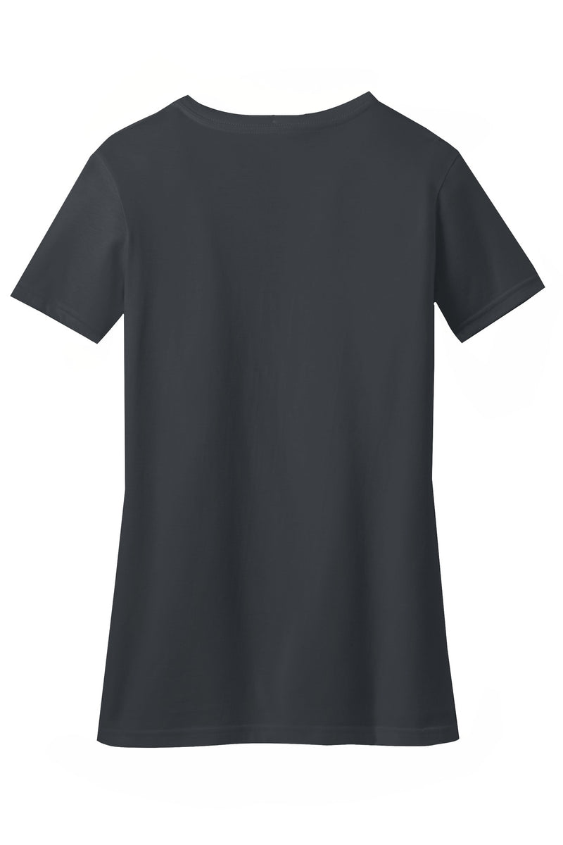 District Women's Perfect Blend CVC V-Neck Tee - Charcoal