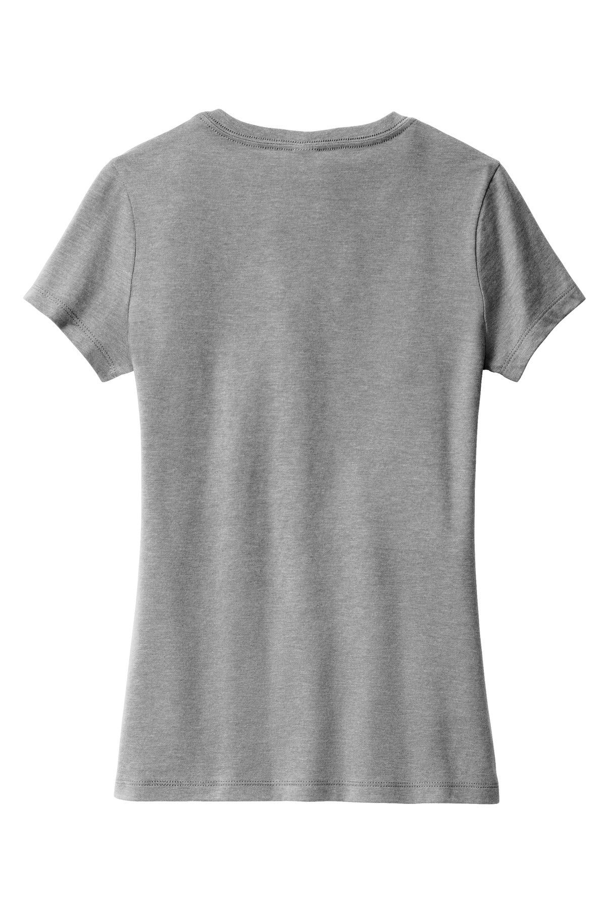 District Women's Perfect Blend CVC V-Neck Tee - Grey Frost