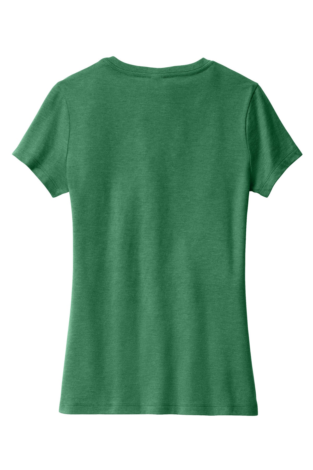District Women's Perfect Blend CVC V-Neck Tee - Heathered Kelly Green