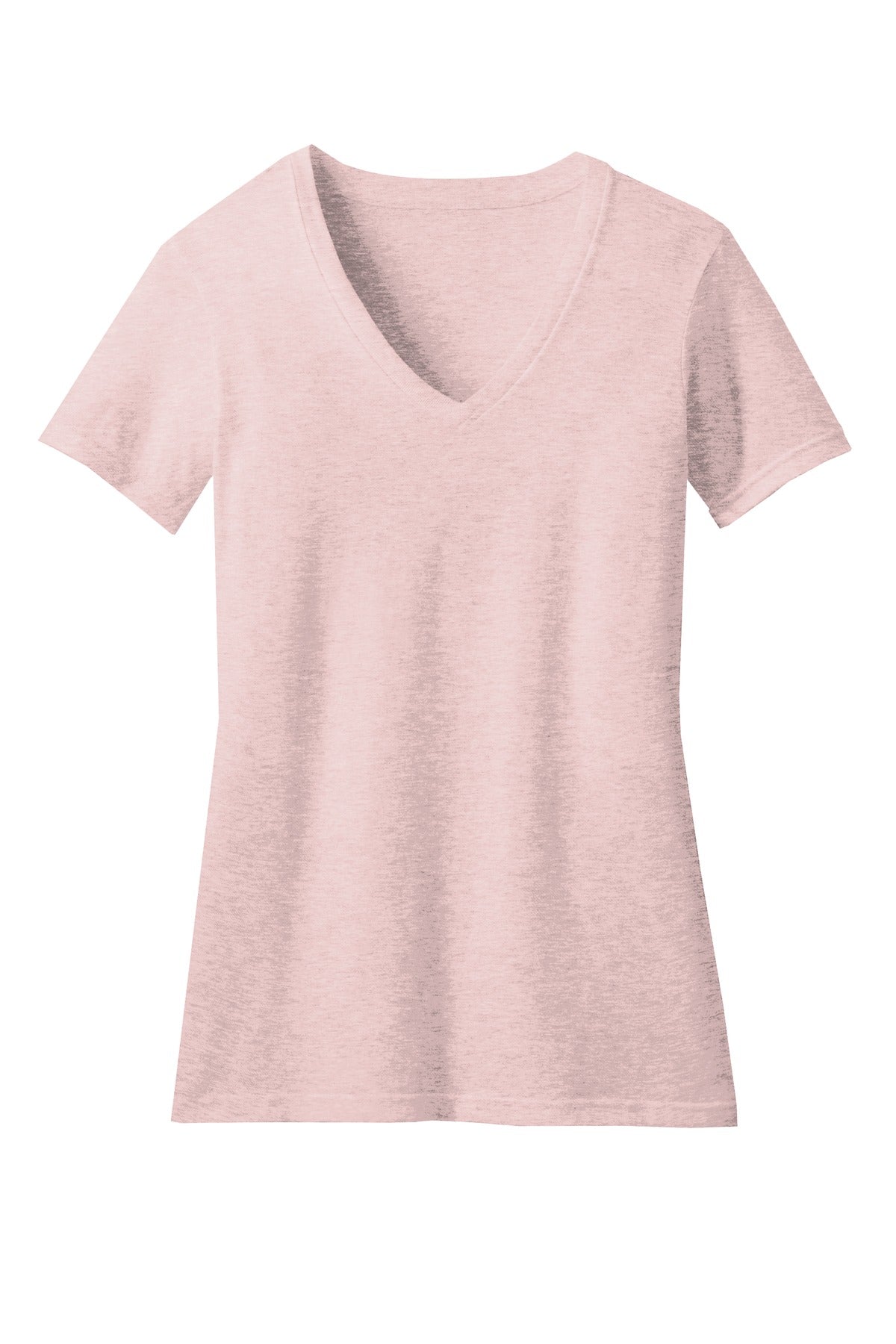District Women's Perfect Blend CVC V-Neck Tee - Heathered Lavender