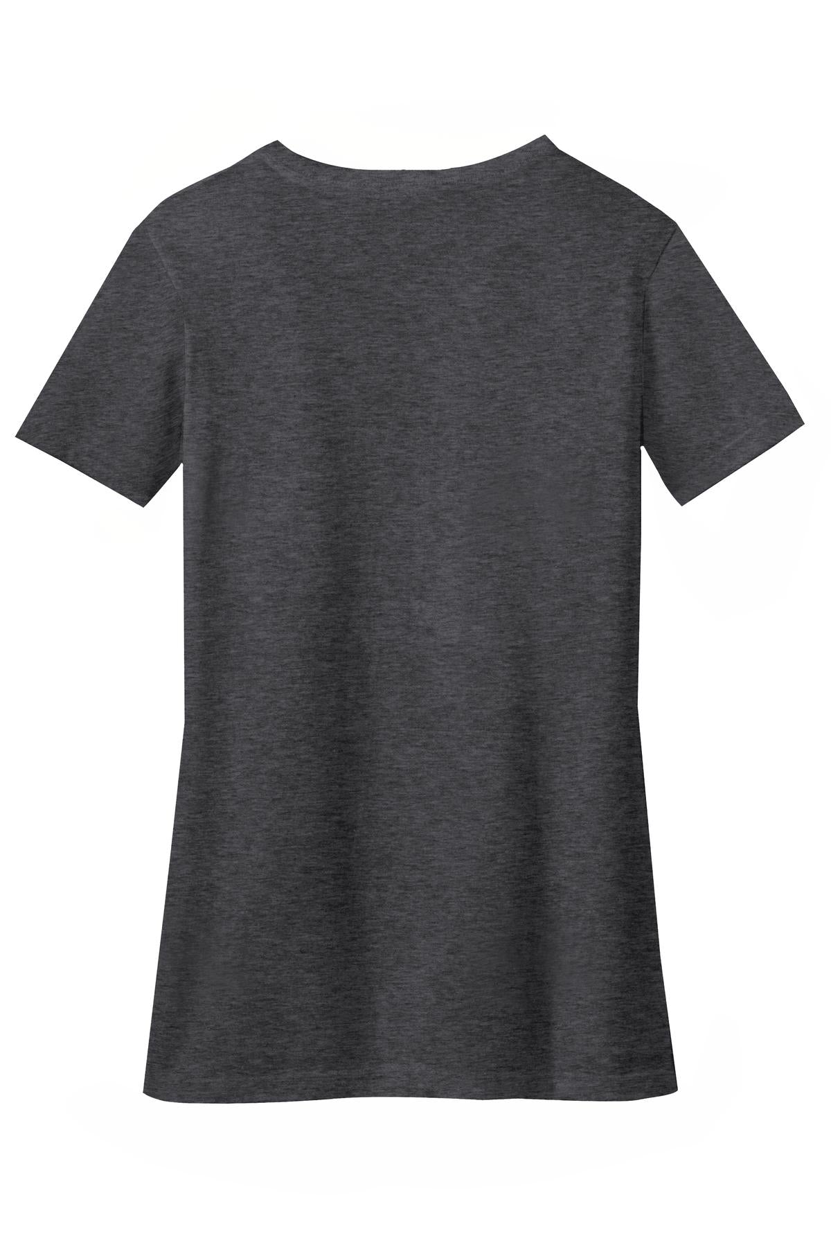 District Women's Perfect Blend CVC V-Neck Tee - Heathered Charcoal