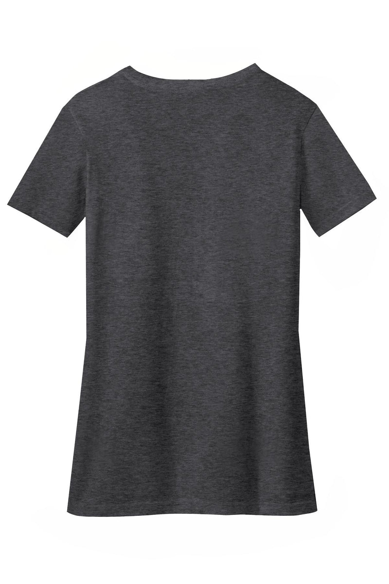 District Women's Perfect Blend CVC V-Neck Tee - Heathered Charcoal