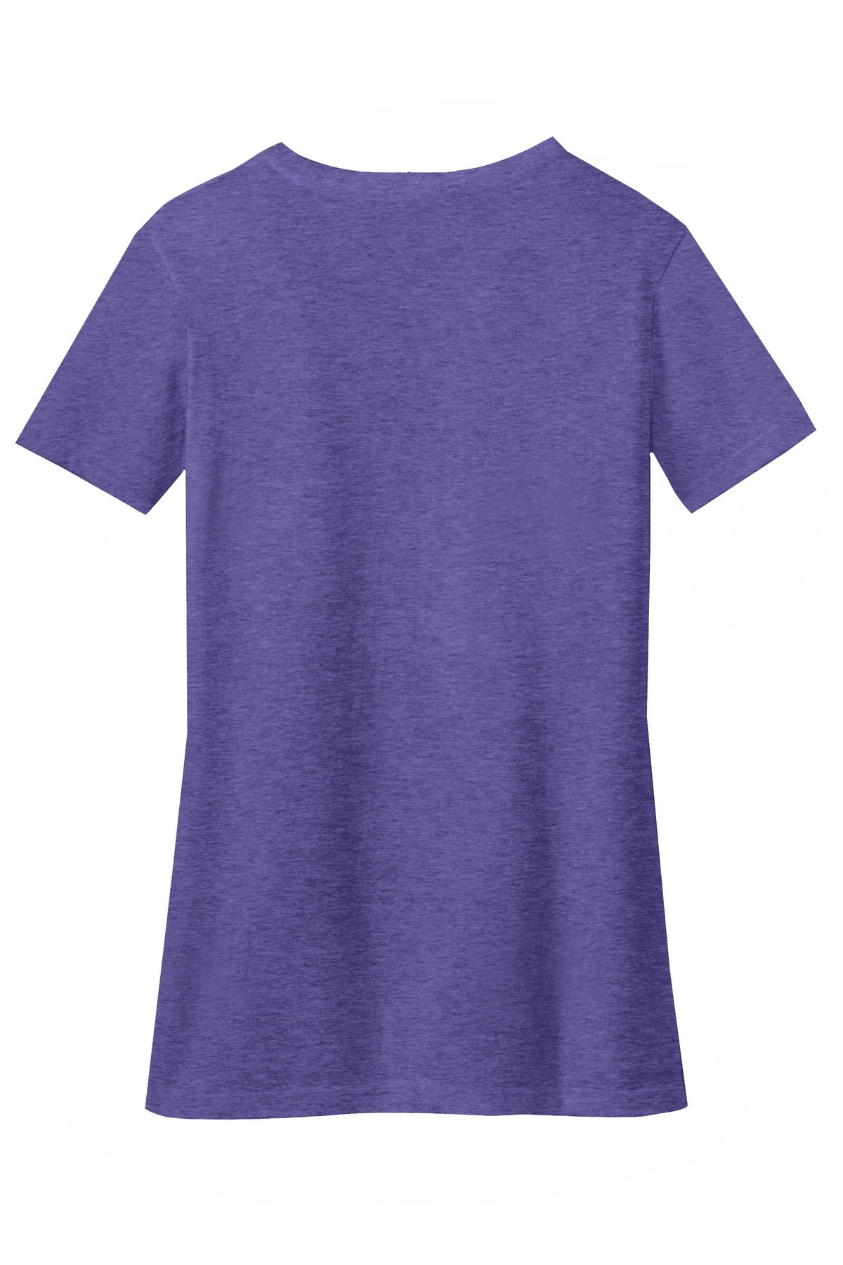 District Women's Perfect Blend CVC V-Neck Tee - Heathered Purple