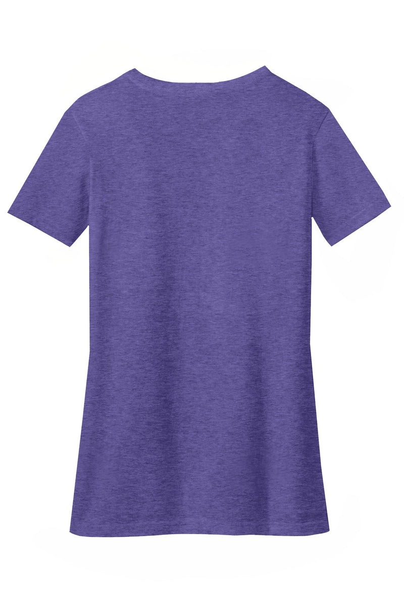 District Women's Perfect Blend CVC V-Neck Tee - Heathered Purple