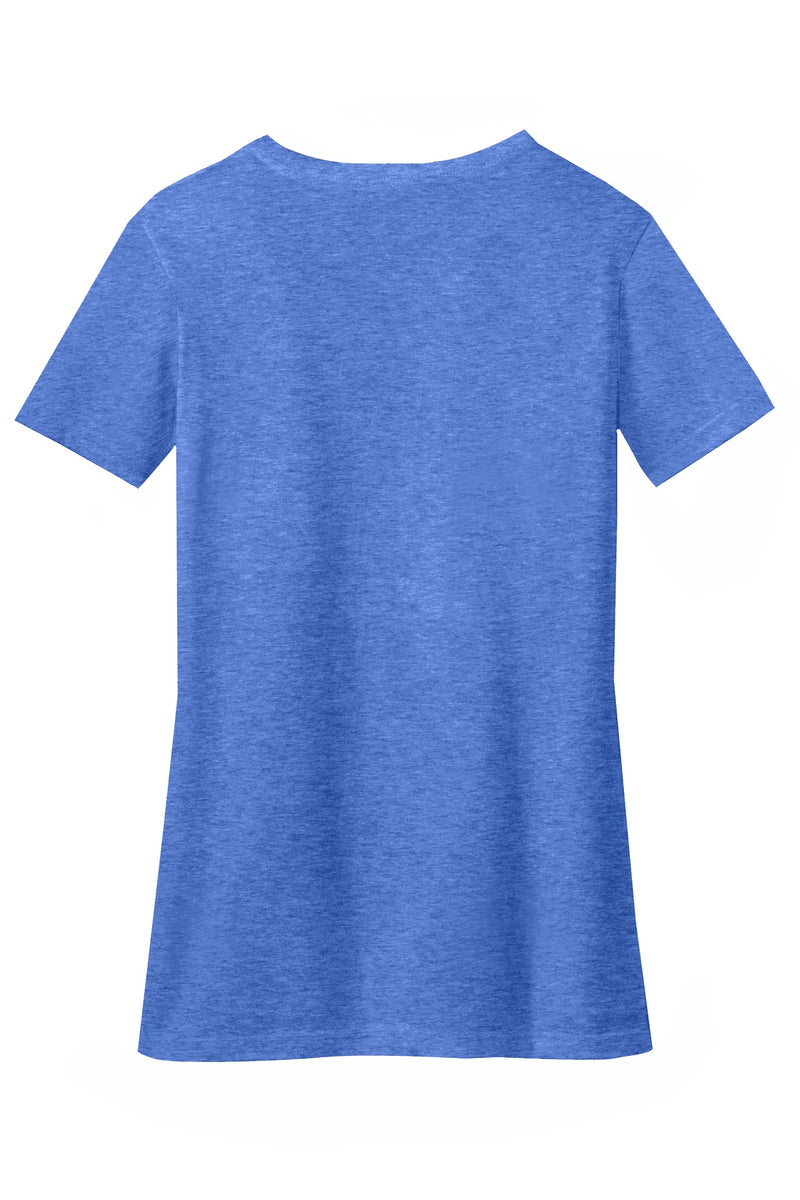 District Women's Perfect Blend CVC V-Neck Tee - Heathered Royal