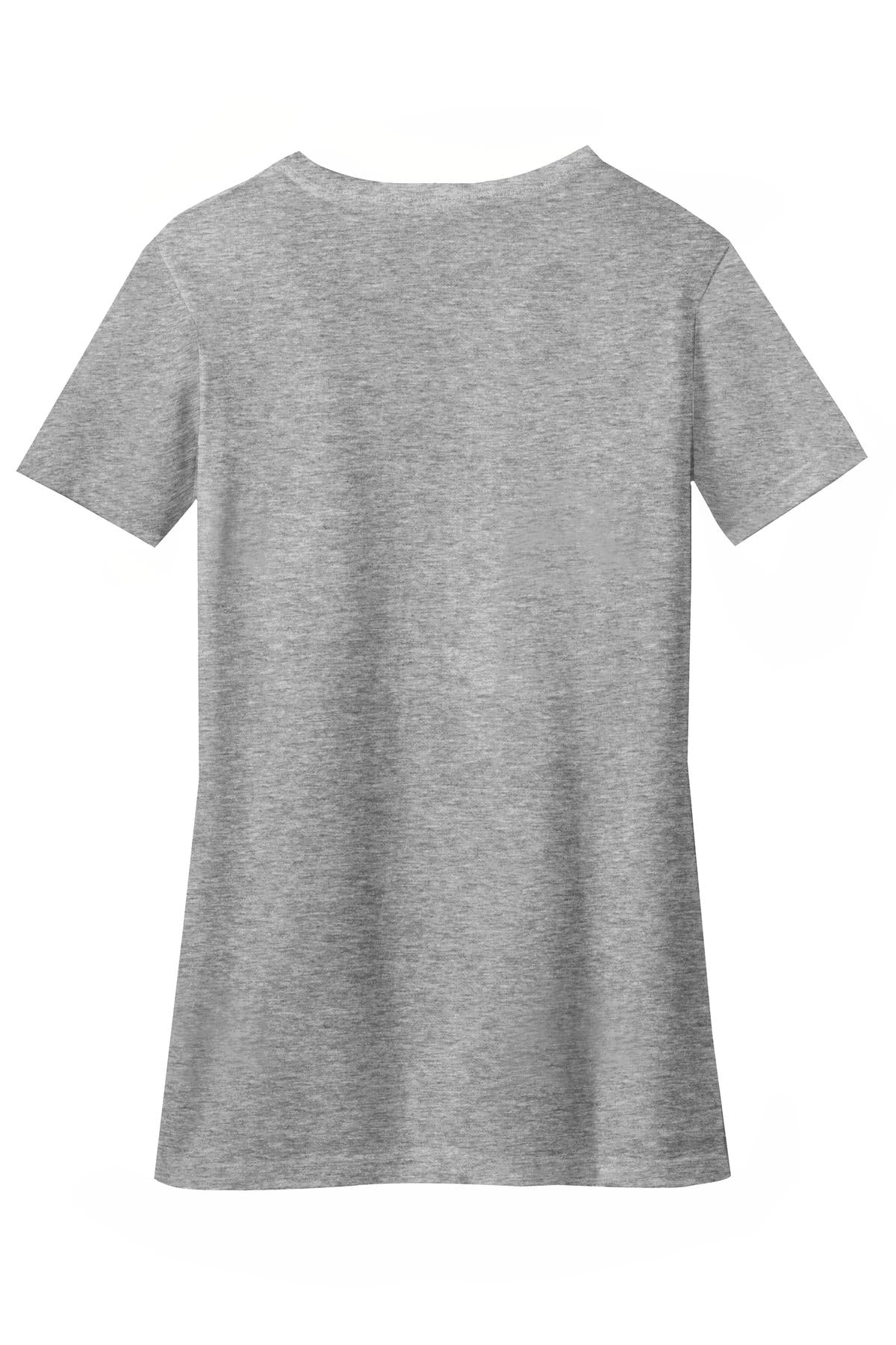 District Women's Perfect Blend CVC V-Neck Tee - Light Heather Grey