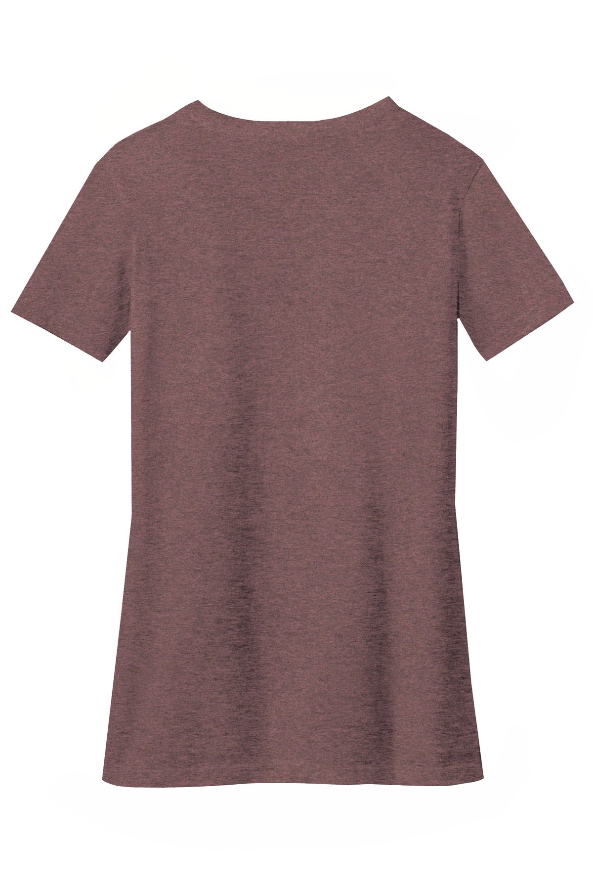 District Women's Perfect Blend CVC V-Neck Tee - Rose Fleck