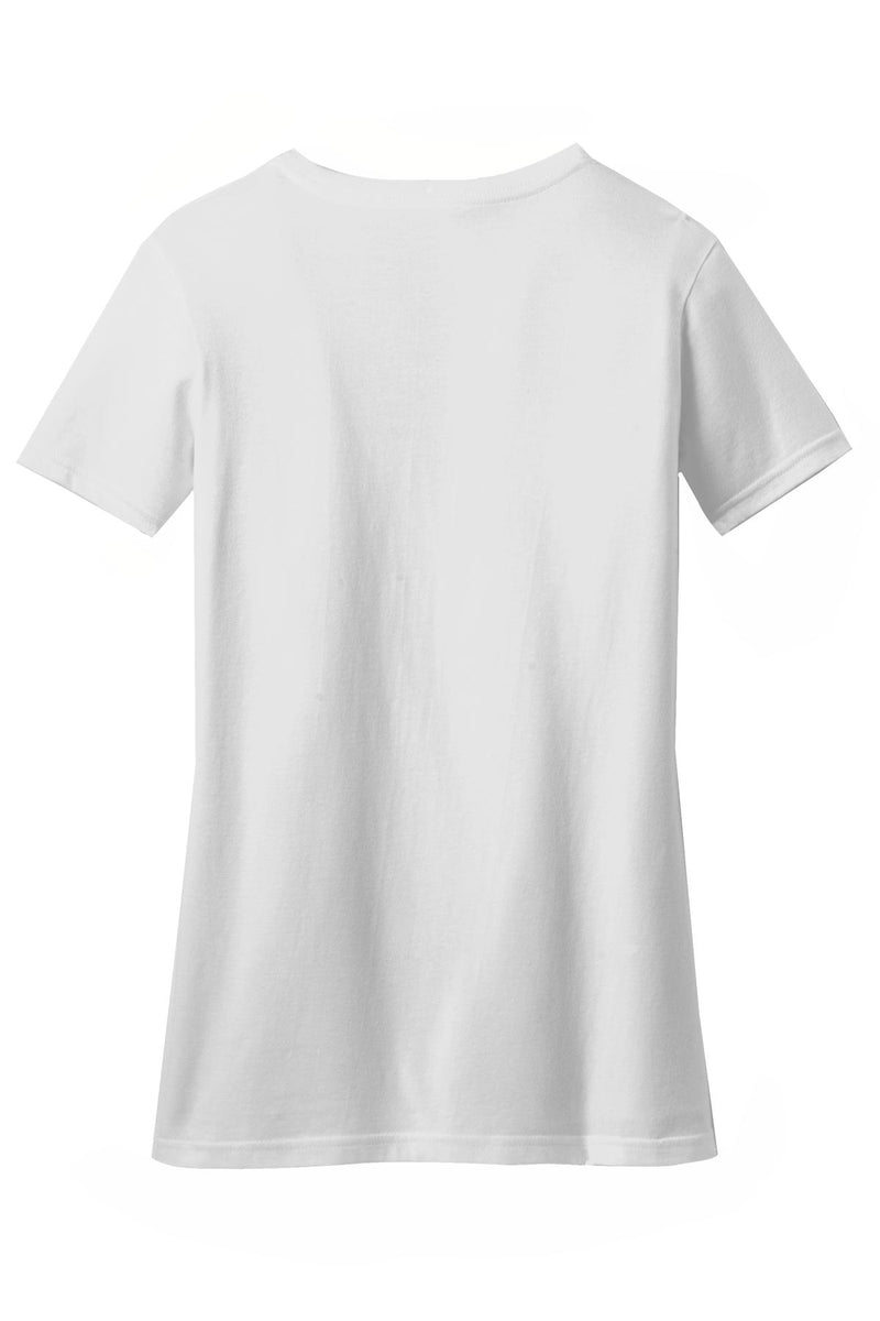 District Women's Perfect Blend CVC V-Neck Tee - White