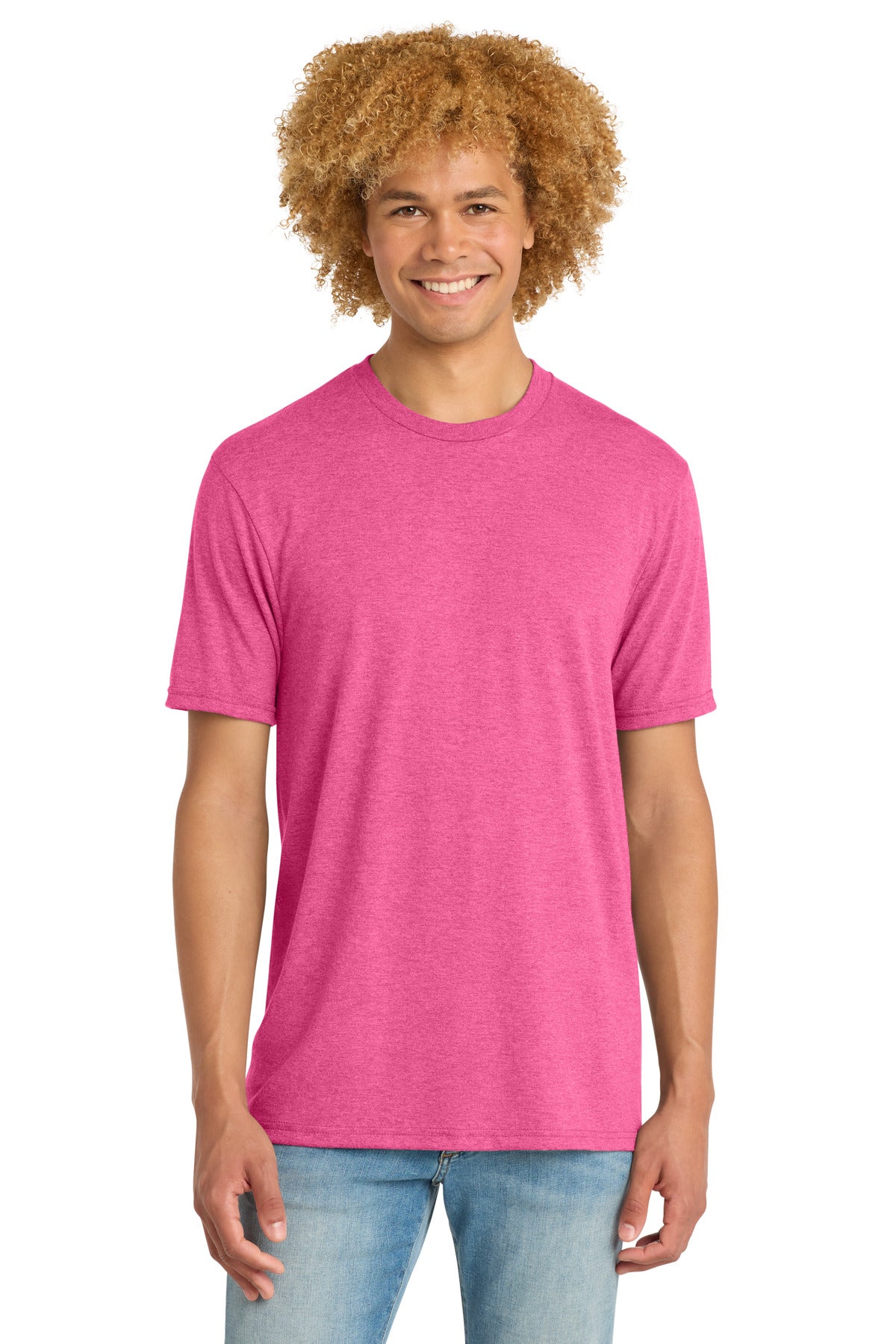 District   Perfect Tri   DTG Tee - Fuchsia Frost