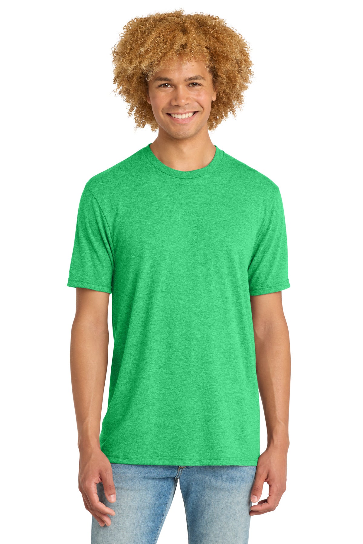District   Perfect Tri   DTG Tee - Green Frost