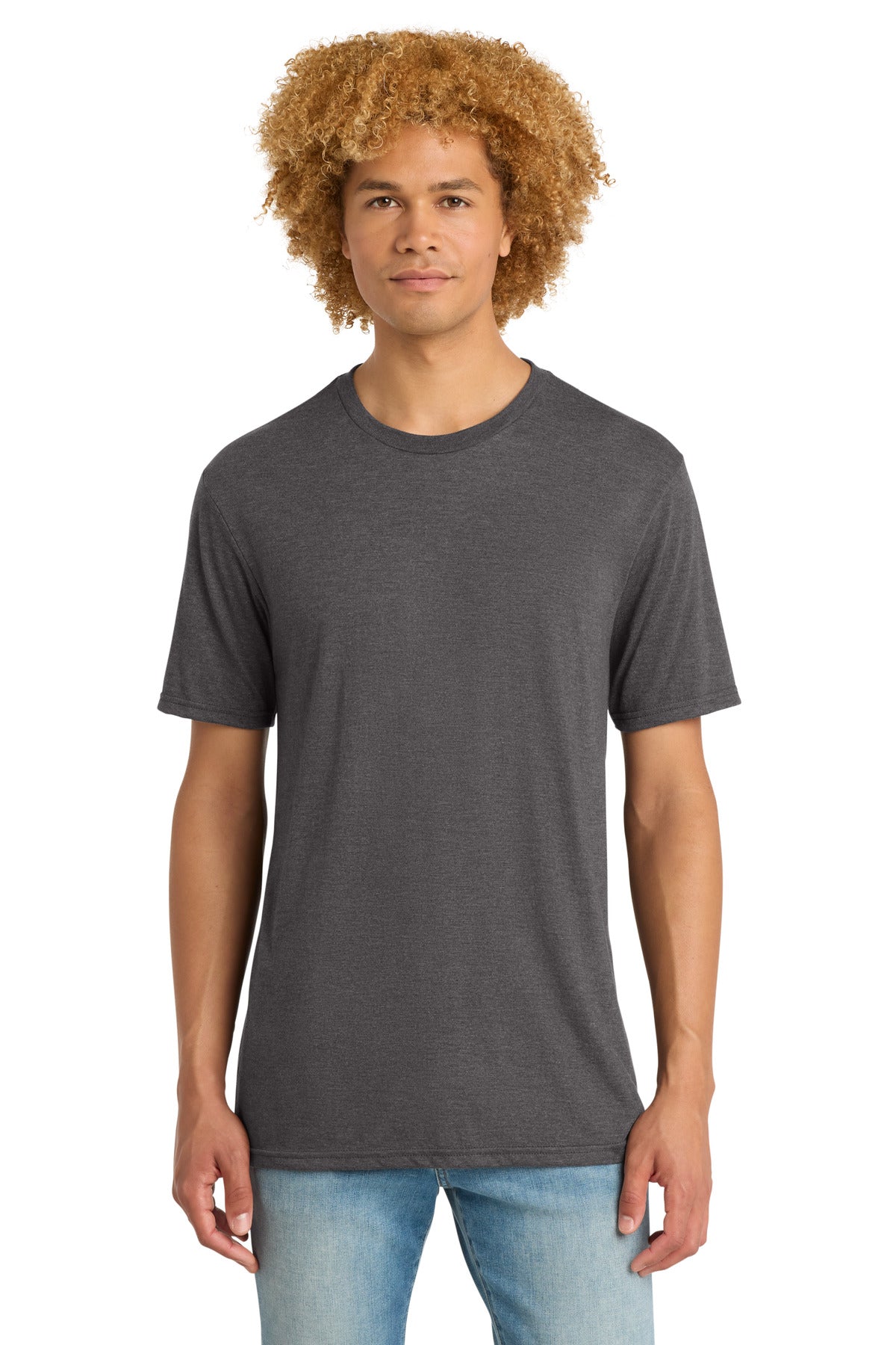 District   Perfect Tri   DTG Tee - Heathered Charcoal