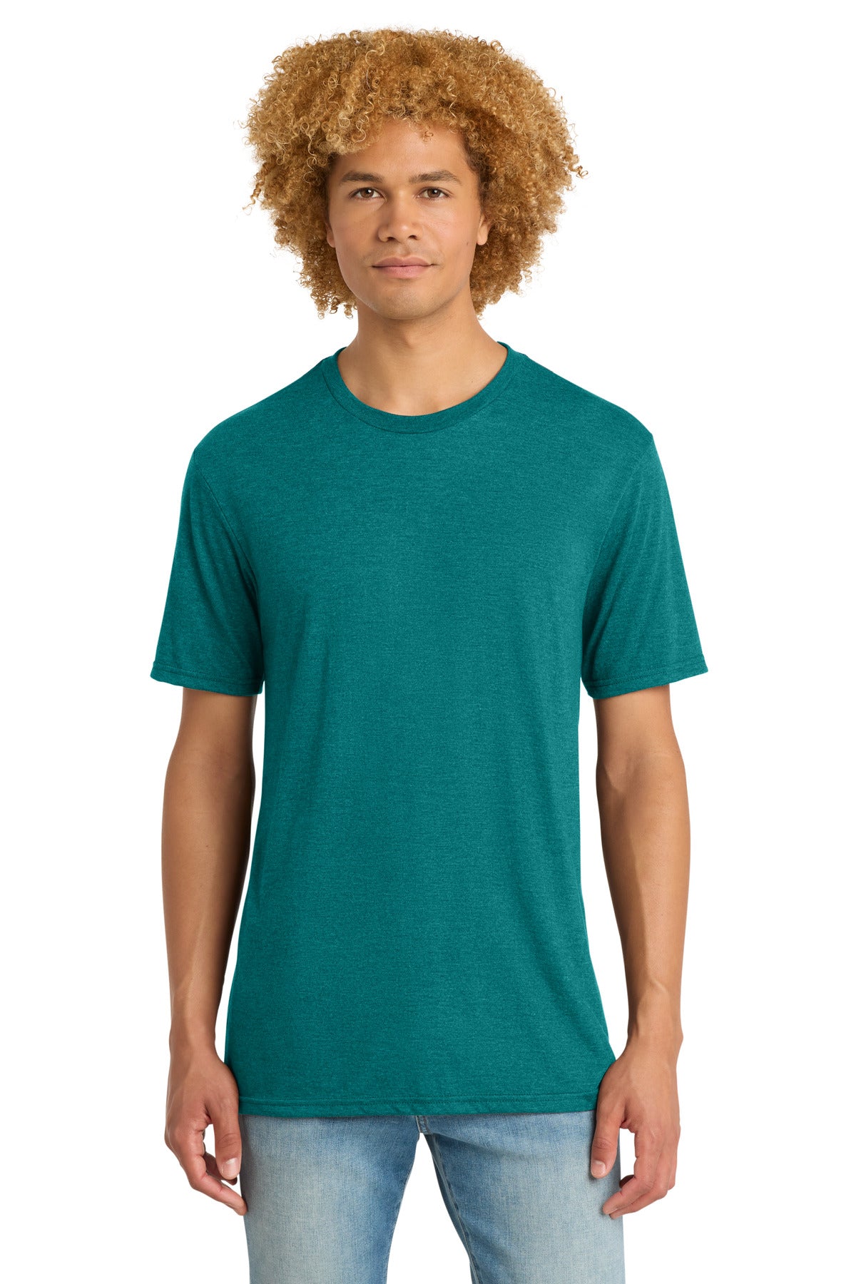 District   Perfect Tri   DTG Tee - Heathered Teal