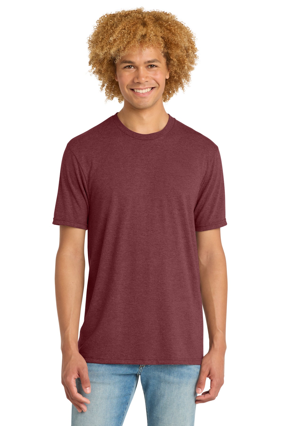 District   Perfect Tri   DTG Tee - Maroon Frost