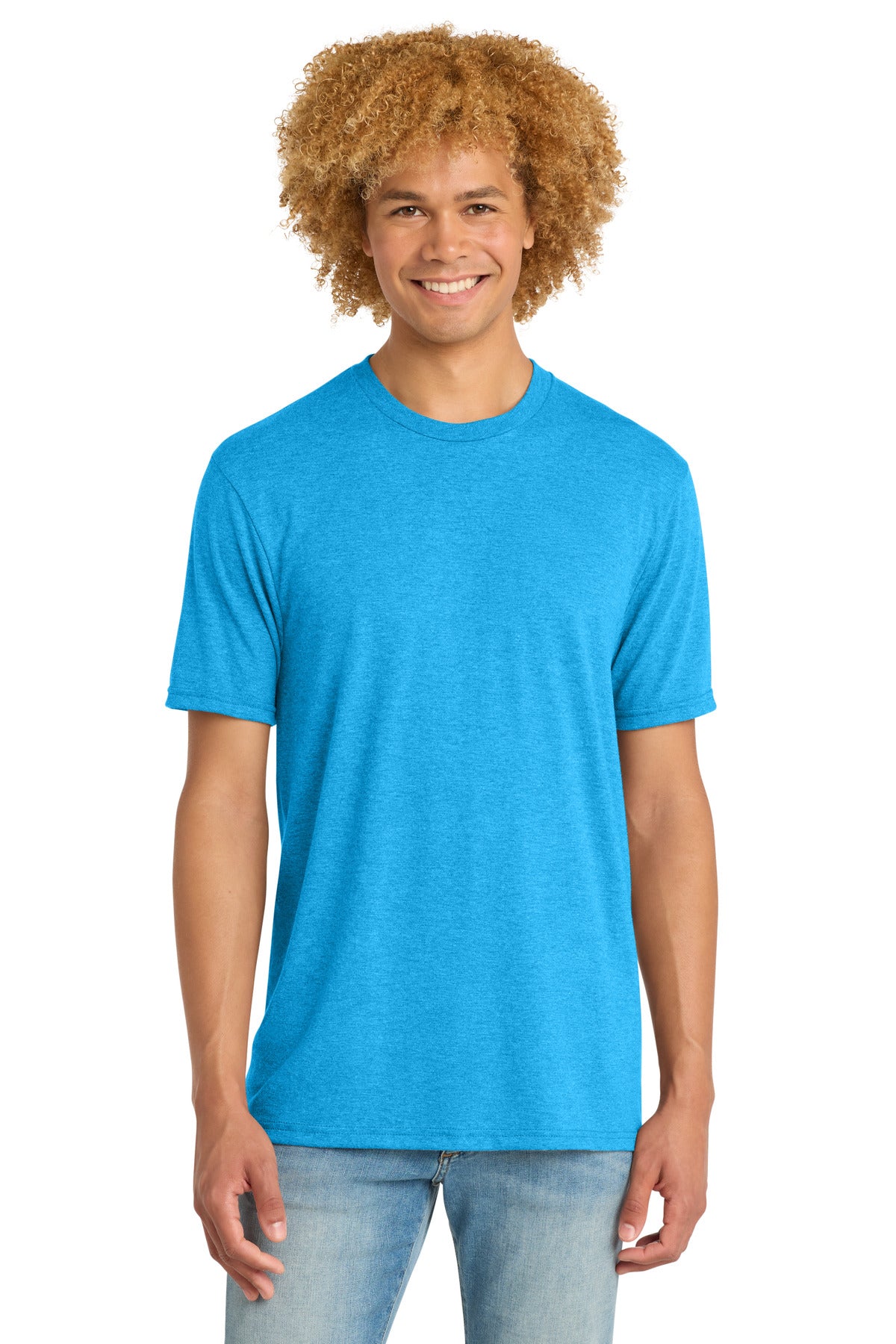 District   Perfect Tri   DTG Tee - Turquoise Frost