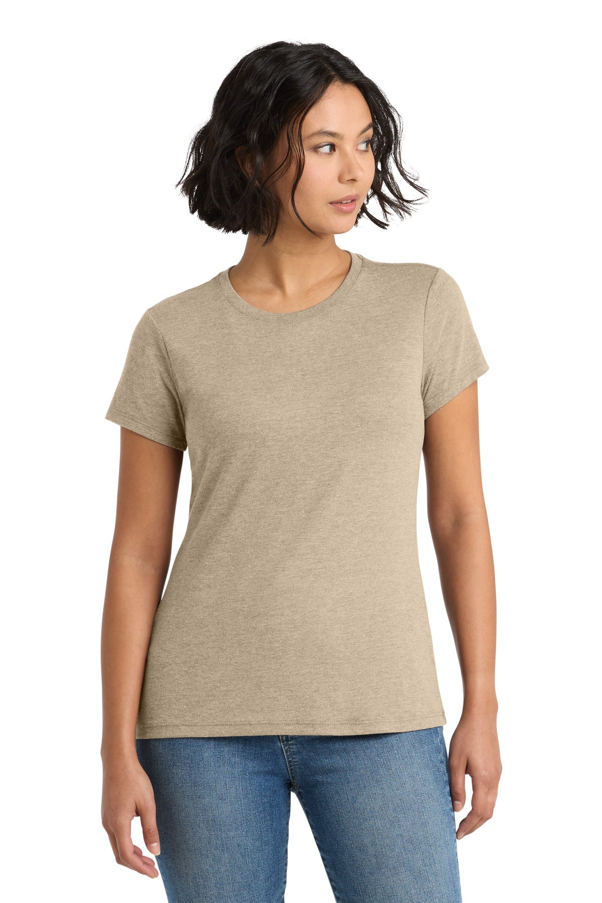 District  Women's Perfect Tri Tee - Desert Tan Heather