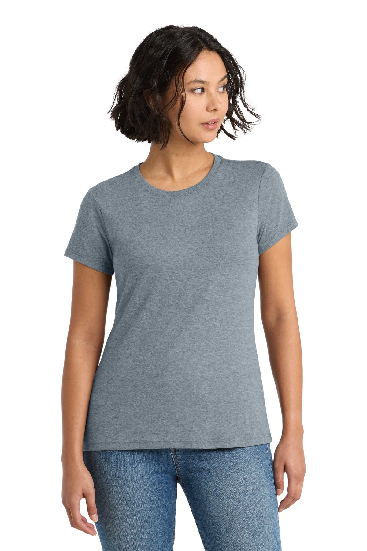 District  Women's Perfect Tri Tee - Flint Blue Heather