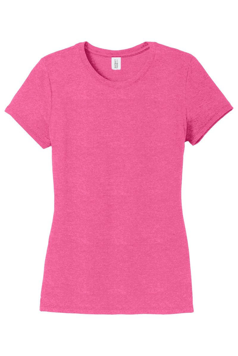 District  Women's Perfect Tri Tee - Fuchsia Frost