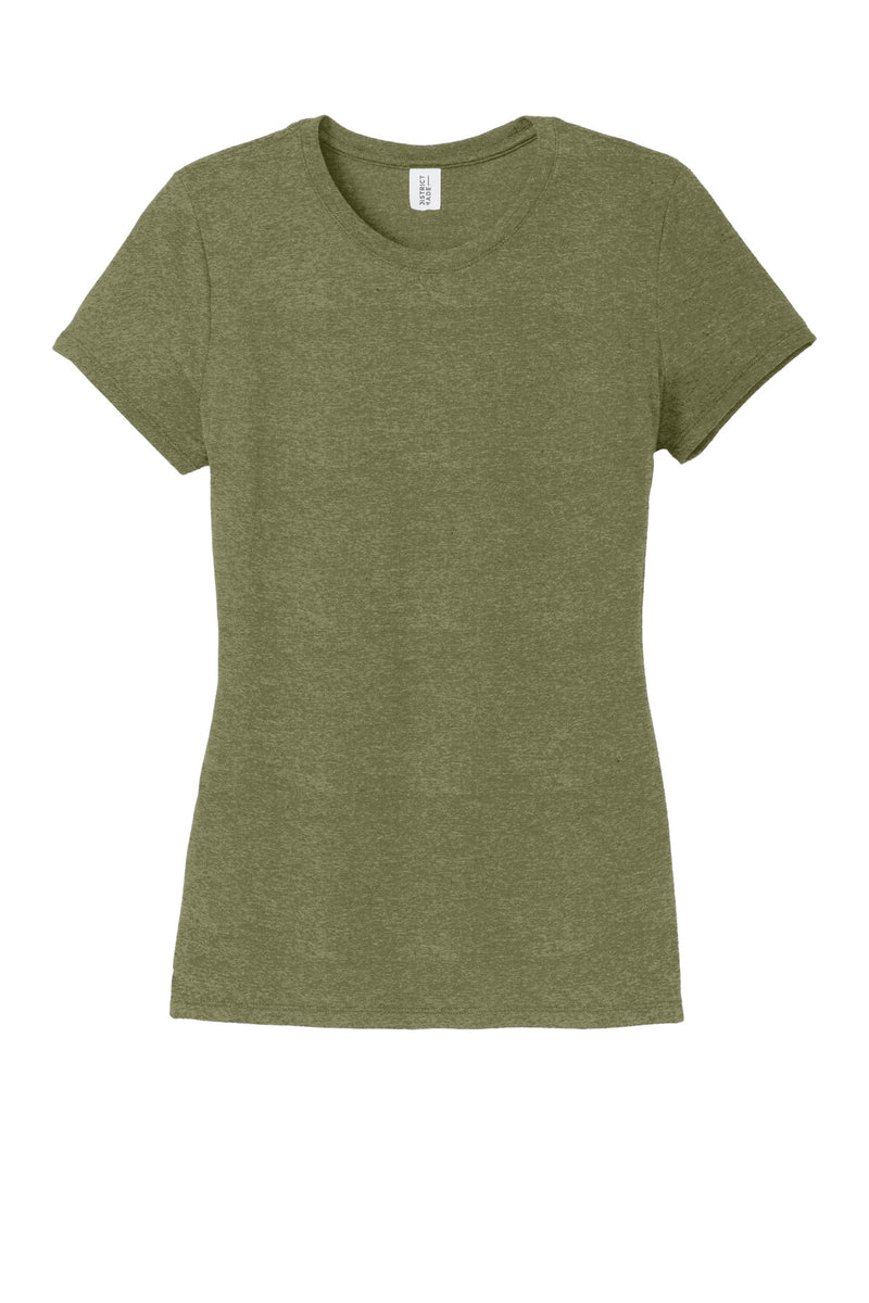 District  Women's Perfect Tri Tee - Military Green Frost