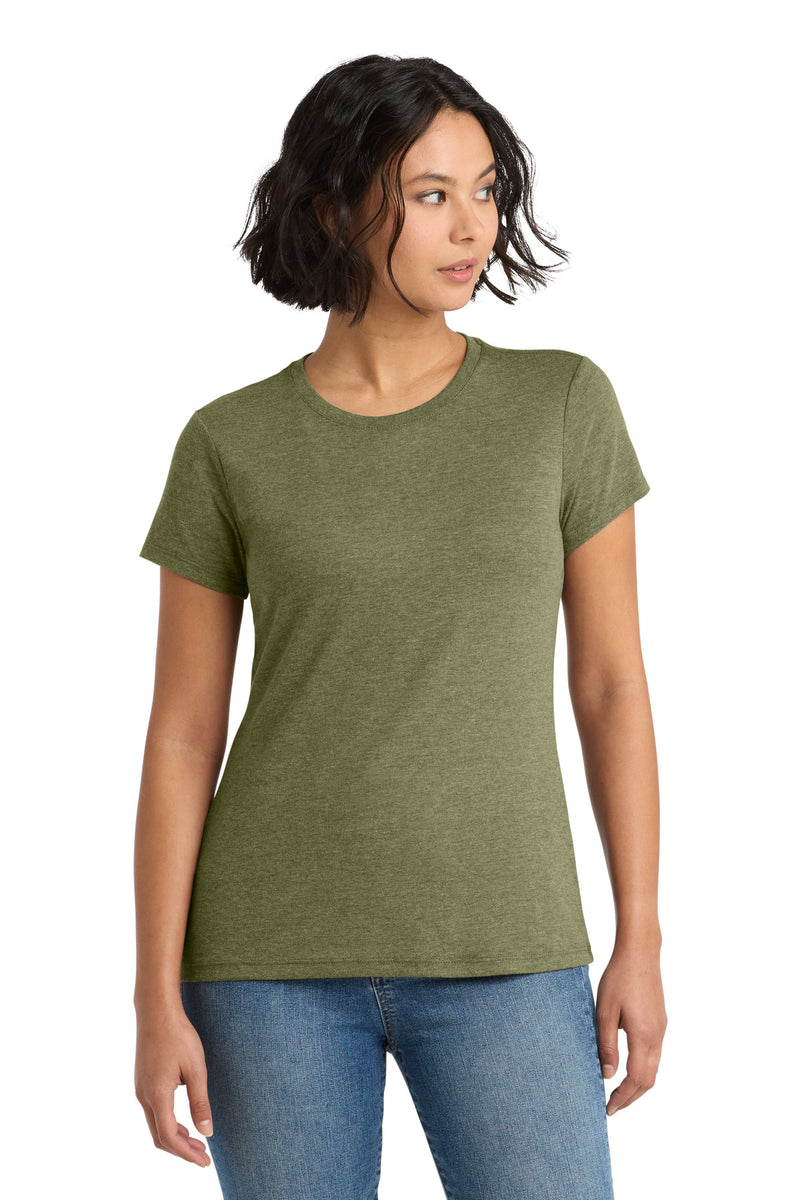 District  Women's Perfect Tri Tee - Military Green Frost