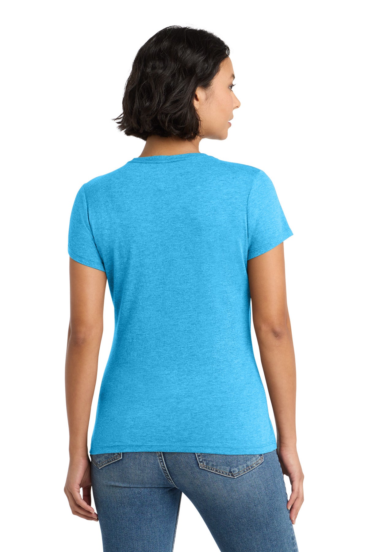 District  Women's Perfect Tri Tee - Turquoise Frost
