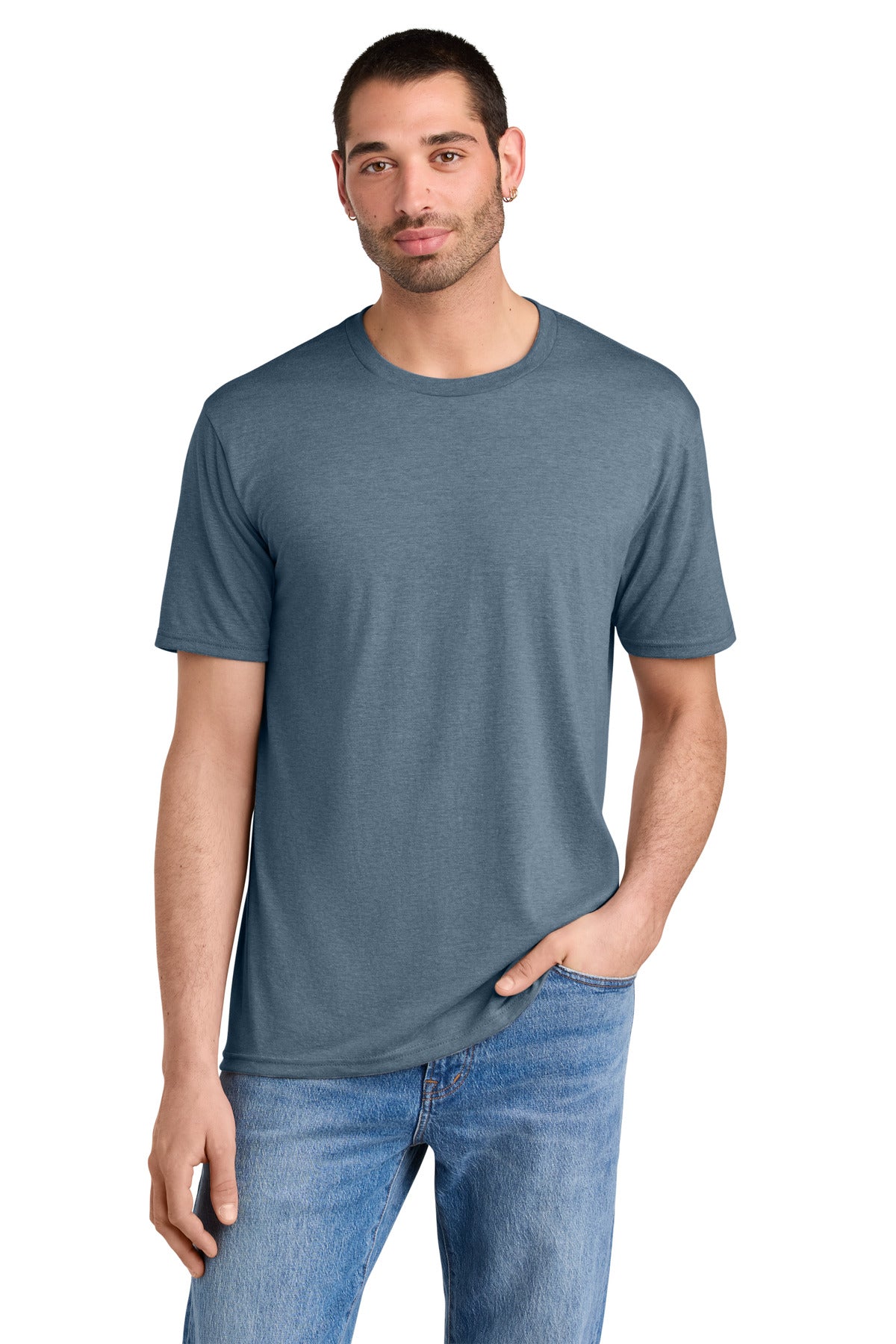 District  Perfect TriTee - Flint Blue Heather