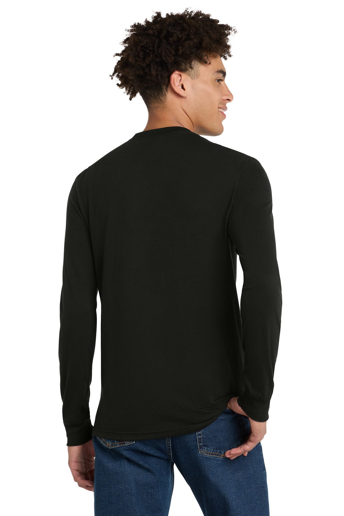 District Perfect Tri Long Sleeve Tee - Black