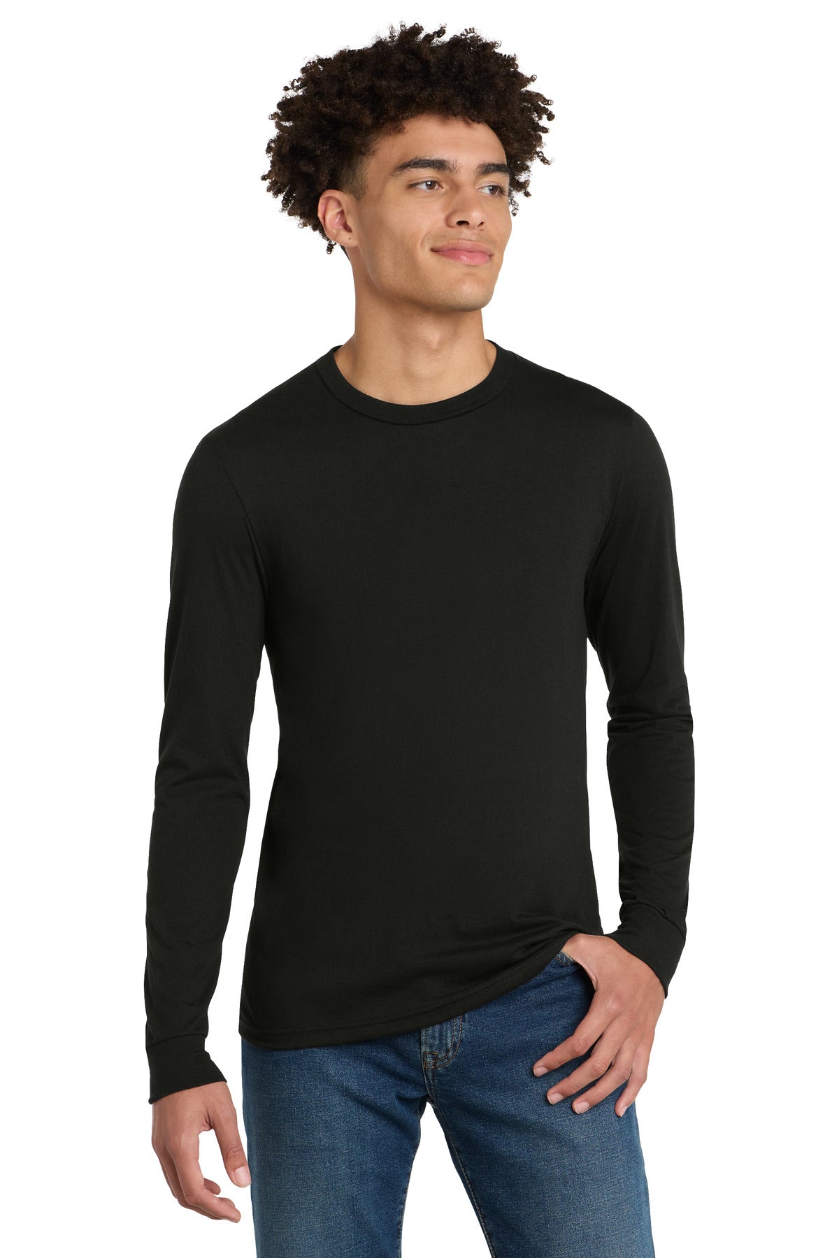 District Perfect Tri Long Sleeve Tee - Black