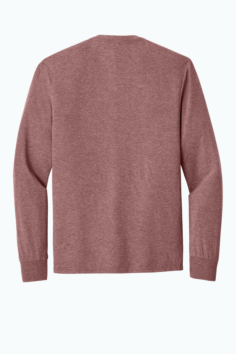 District Perfect Tri Long Sleeve Tee - Blush Frost
