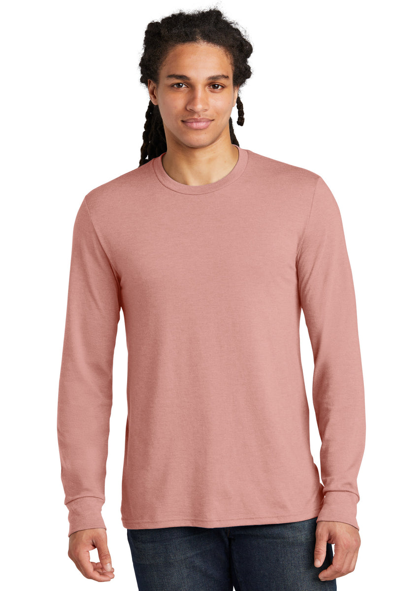 District Perfect Tri Long Sleeve Tee - Blush Frost