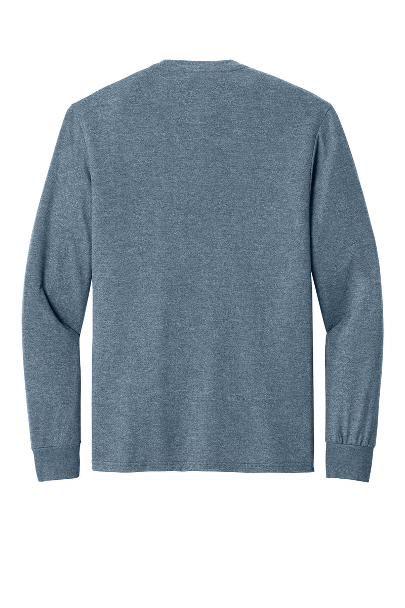 District Perfect Tri Long Sleeve Tee - Flint Blue Heather