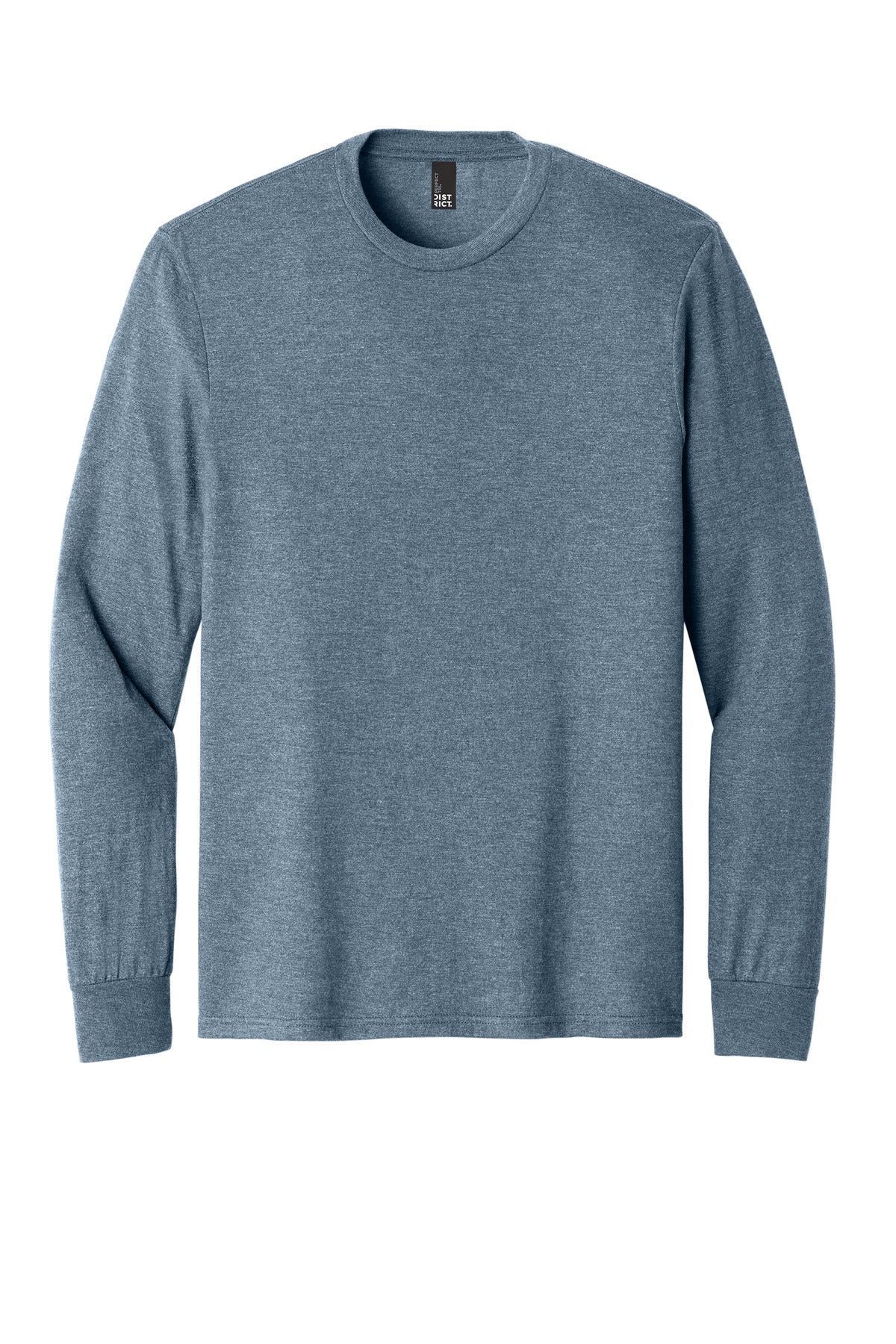 District Perfect Tri Long Sleeve Tee - Flint Blue Heather