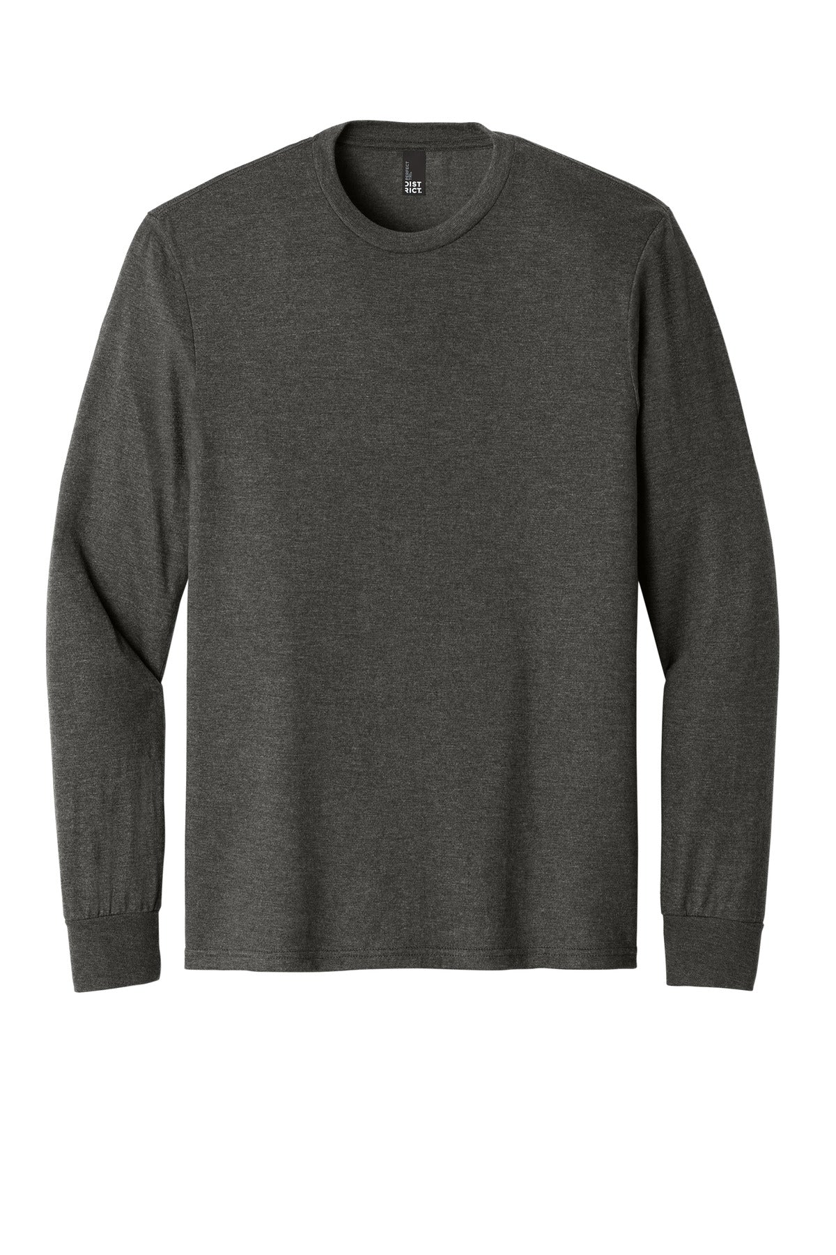 District Perfect Tri Long Sleeve Tee - Heathered Charcoal