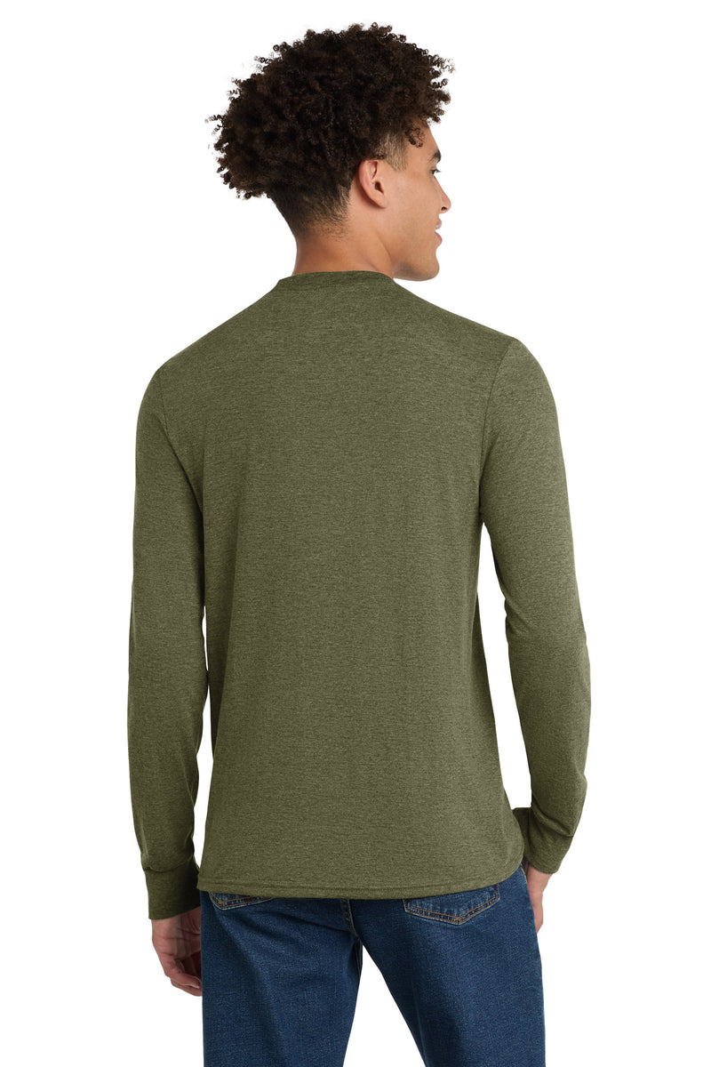 District Perfect Tri Long Sleeve Tee - Military Green Frost