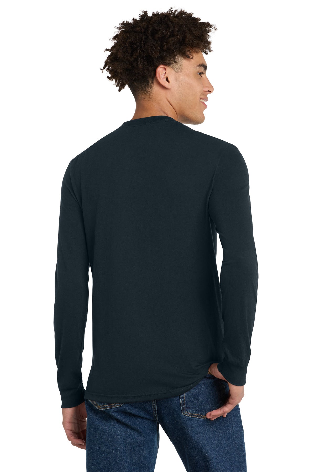 District Perfect Tri Long Sleeve Tee - New Navy
