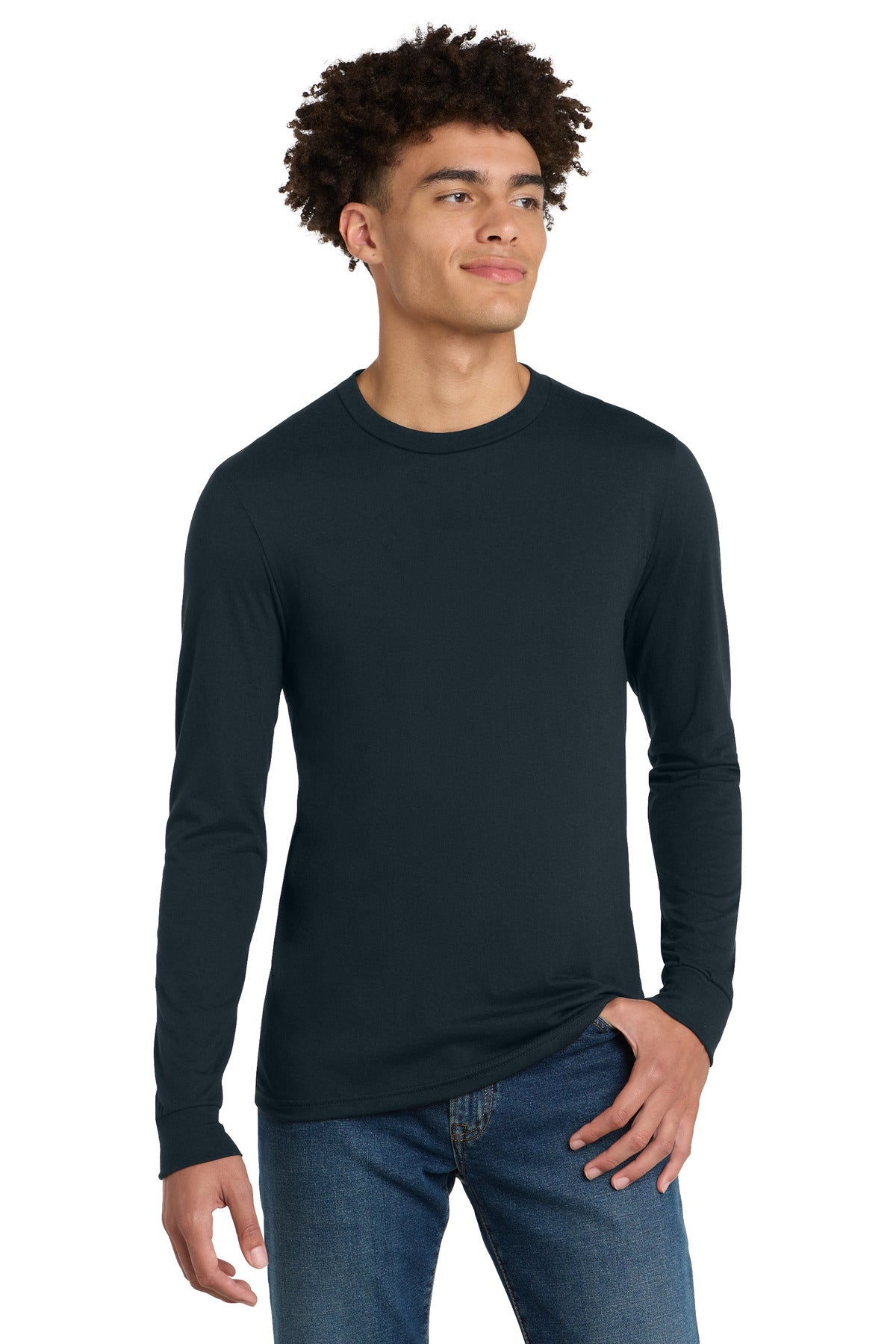 District Perfect Tri Long Sleeve Tee - New Navy