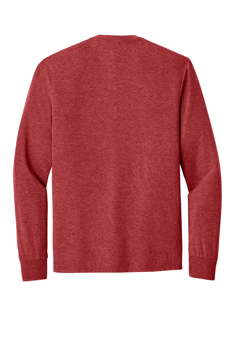 District Perfect Tri Long Sleeve Tee - Red Frost