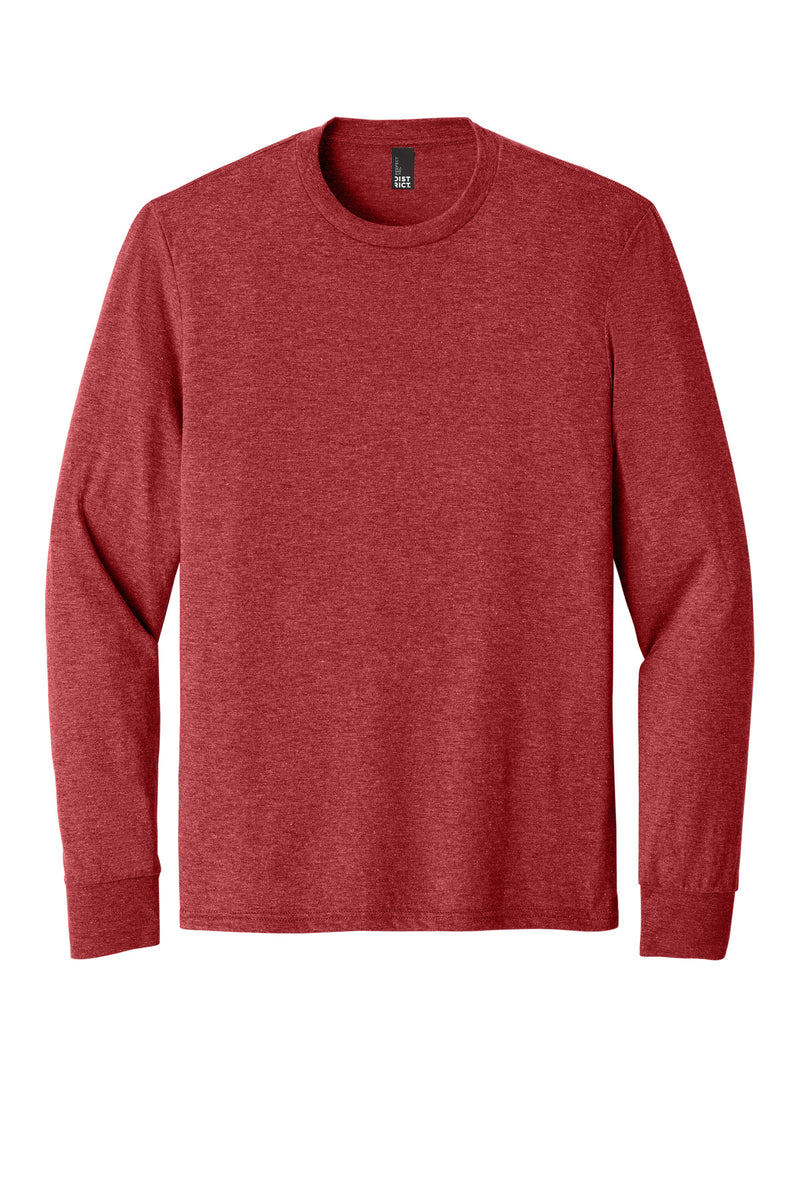 District Perfect Tri Long Sleeve Tee - Red Frost