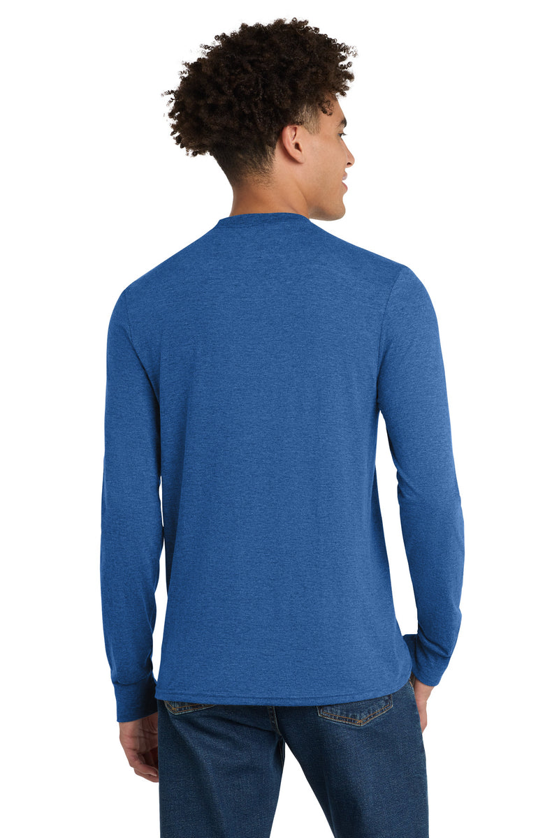 District Perfect Tri Long Sleeve Tee - Royal Frost