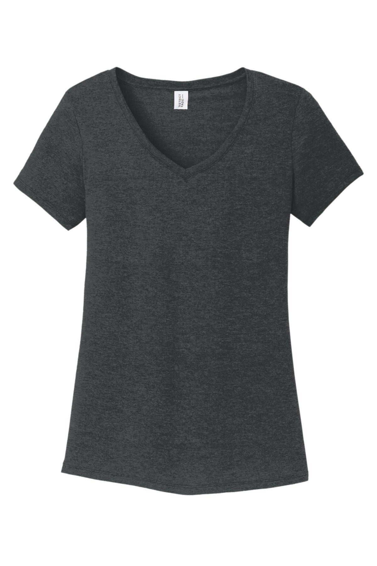 District Women's Perfect Tri V-Neck Tee - Black Frost
