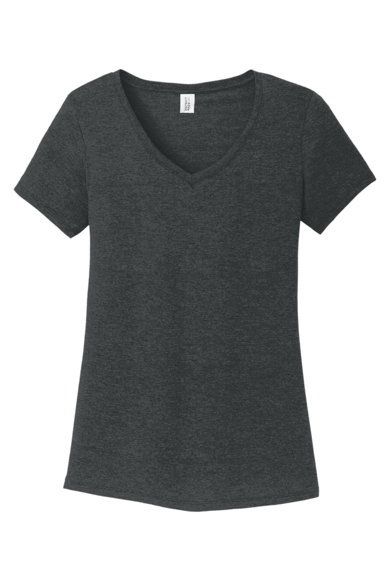 District Women's Perfect Tri V-Neck Tee - Black Frost