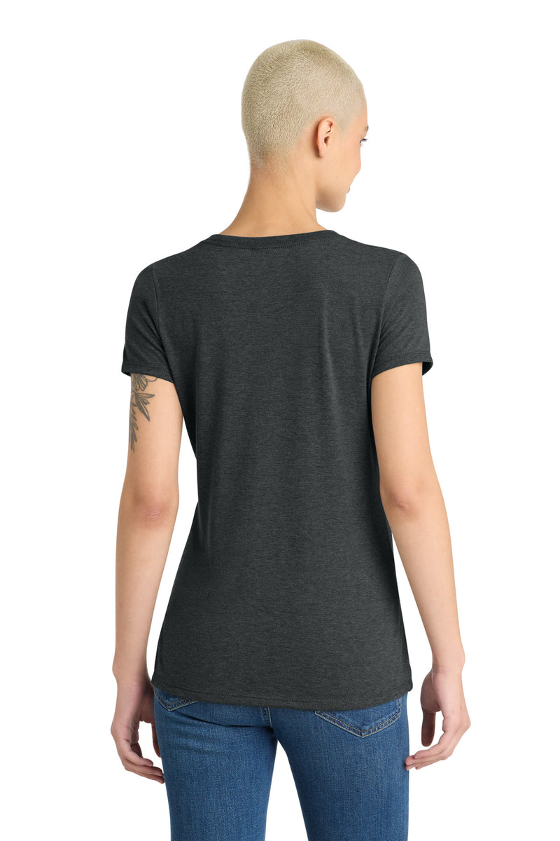 District Women's Perfect Tri V-Neck Tee - Black Frost