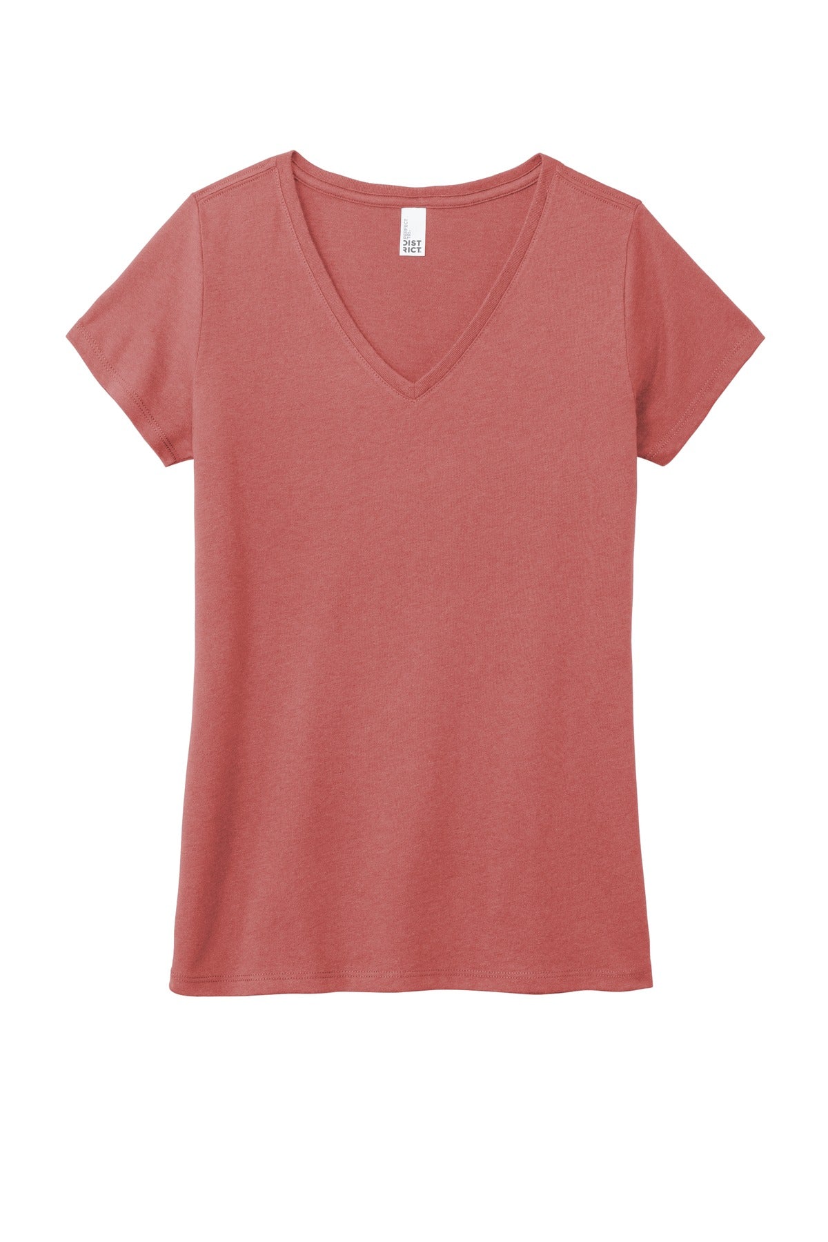 District Women's Perfect Tri V-Neck Tee - Blush Frost