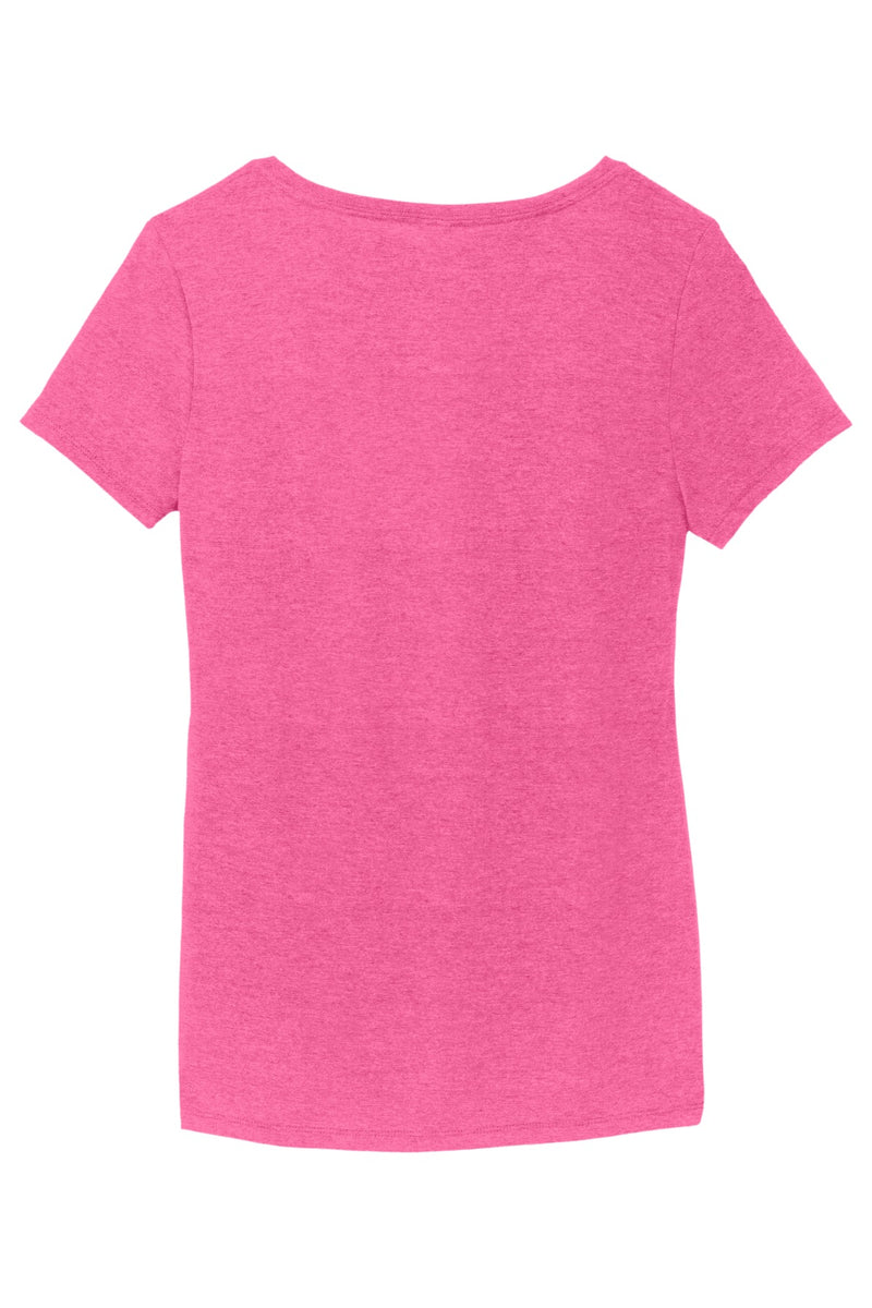District Women's Perfect Tri V-Neck Tee - Fuchsia Frost