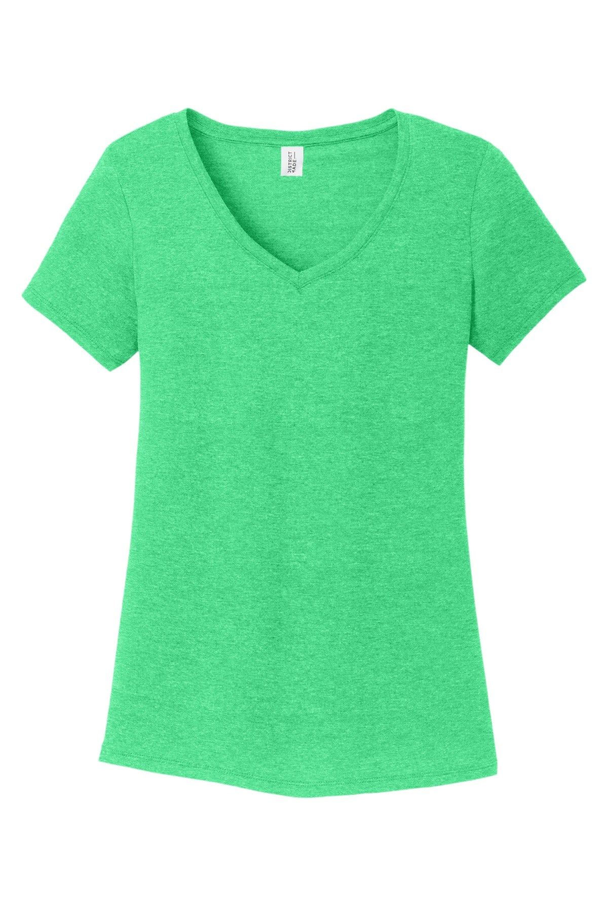 District Women's Perfect Tri V-Neck Tee - Green Frost