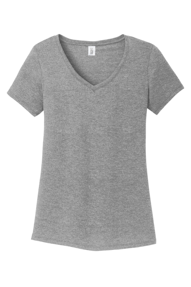 District Women's Perfect Tri V-Neck Tee - Grey Frost
