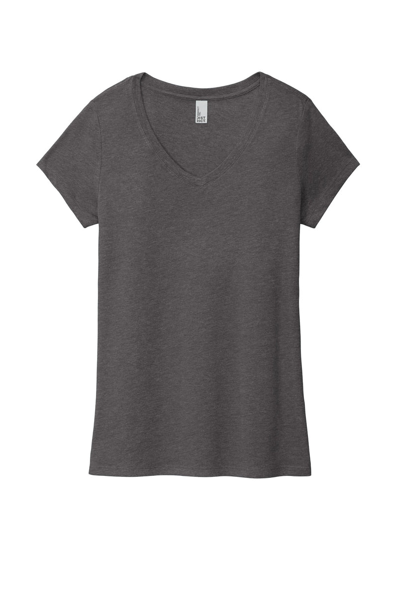 District Women's Perfect Tri V-Neck Tee - Heathered Charcoal