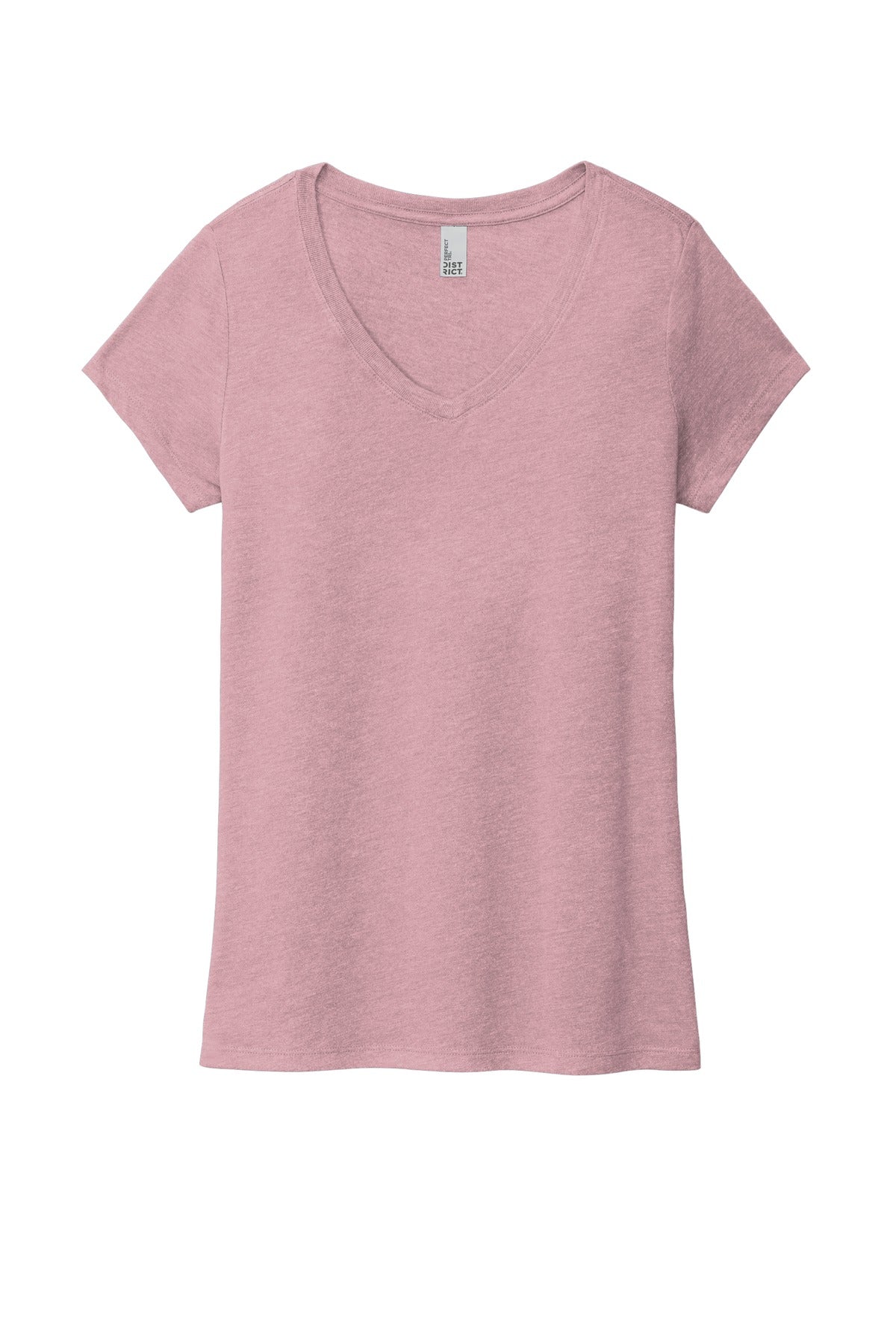District Women's Perfect Tri V-Neck Tee - Heathered Lavender