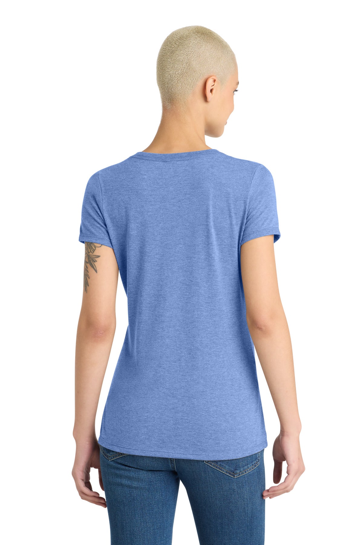 District Women's Perfect Tri V-Neck Tee - Maritime Frost
