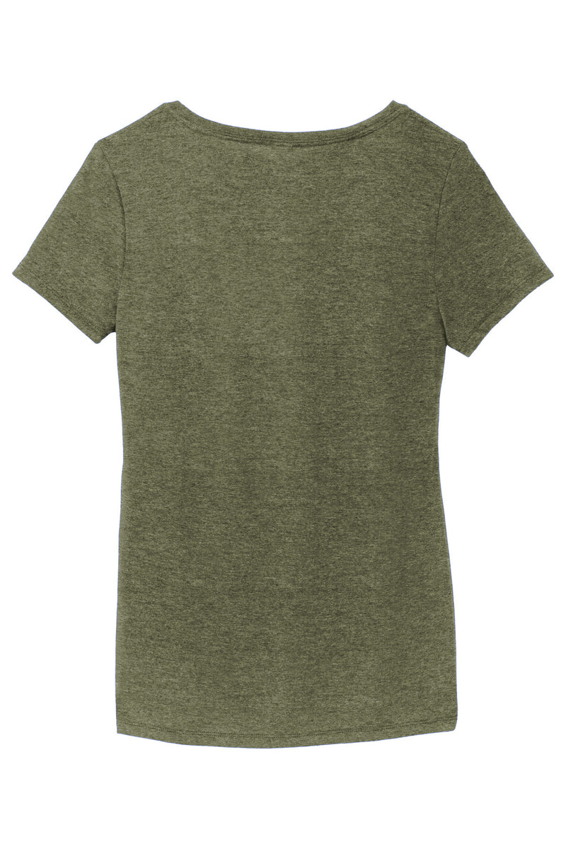 District Women's Perfect Tri V-Neck Tee - Military Green Frost